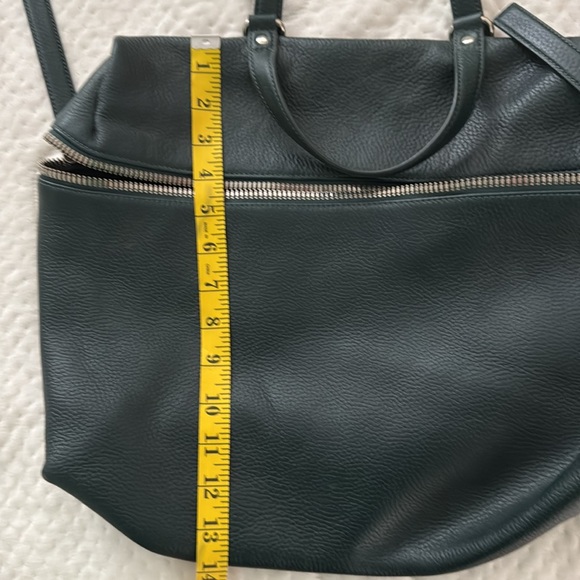 KARA- Forest green leather bag - Picture 8 of 8